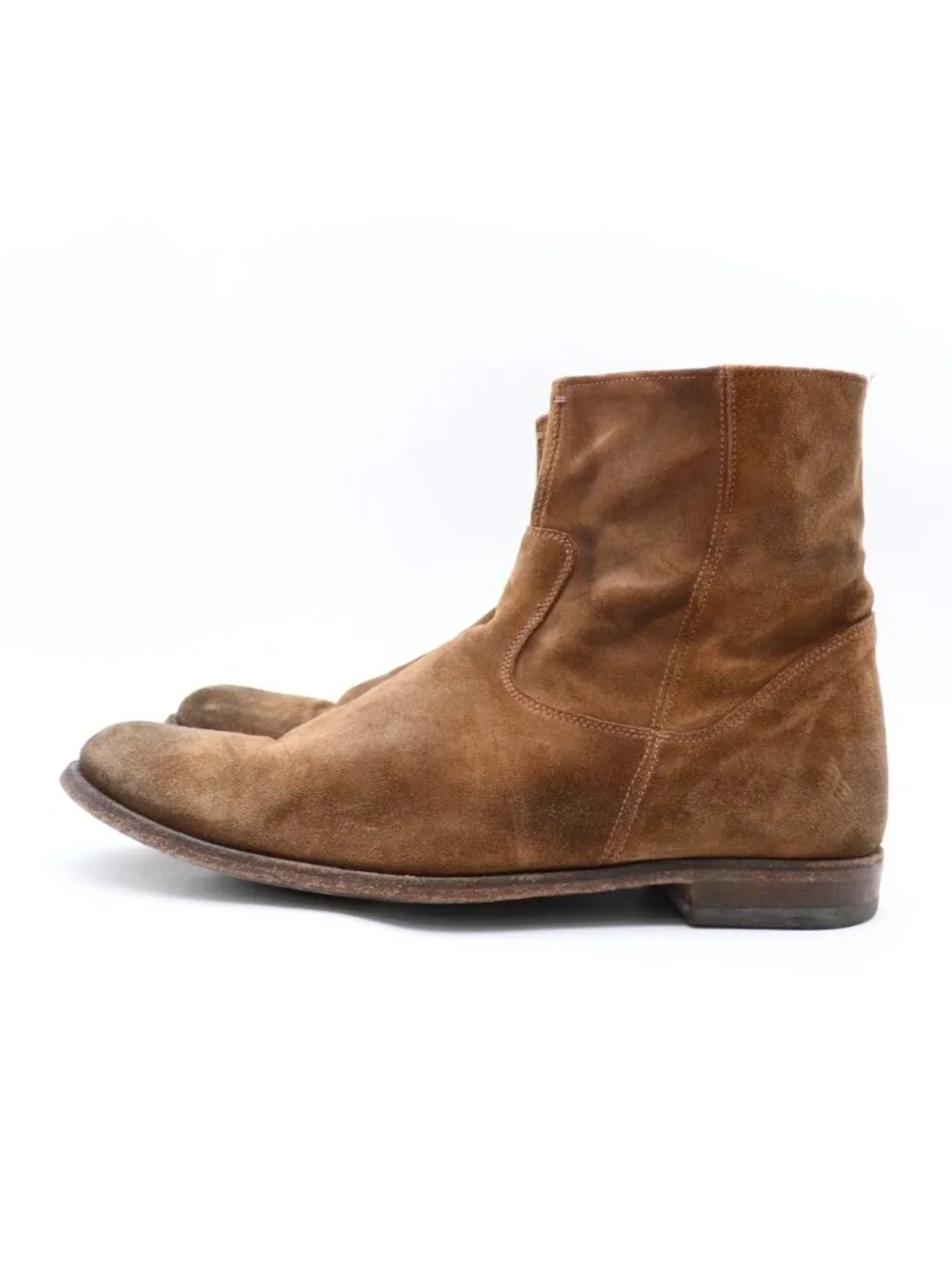 To Boot New York  Men's Size 11.5 Brown Suede Chelsea Ankle Boots Side Zip Shoes